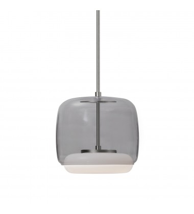 PD70610-SM/BN-Enkel 10-in Smoked/Brushed Nickel LED Pendant PD70610-SM/BN-Enkel 10-in Smoked/Brushed Nickel LED Pendant