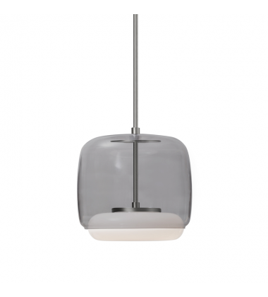 PD70610-SM/BN-UNV-Enkel 10-in Smoked/Brushed Nickel LED Pendant