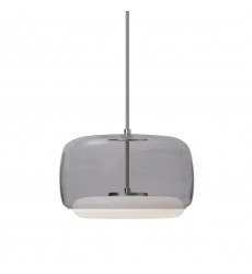  PD70615-SM/BN-Enkel 15-in Smoked/Brushed Nickel LED Pendant