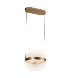  PD75912-BG/LG-3CCT-Pisces 12-in Brushed Gold/Light Guide LED Pendant