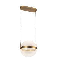 PD75912-BG/LG-3CCT-UNV-Pisces 12-in Brushed Gold/Light Guide LED Pendant