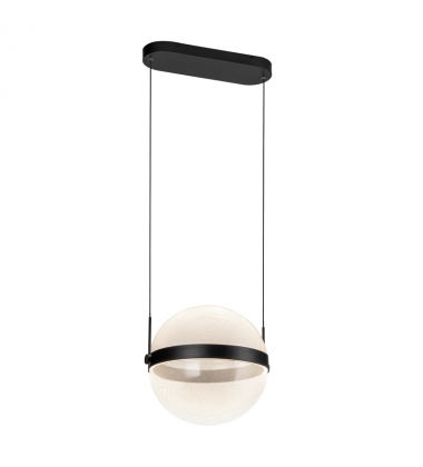 PD75912-BK/LG-3CCT-UNV-Pisces 12-in Black/Light Guide LED Pendant PD75912-BK/LG-3CCT-UNV-Pisces 12-in Black/Light Guide LED Pendant