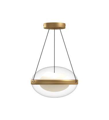 PD76312-BG/OP-Virgo 12-in Brushed Gold/Opal Glass LED Pendant PD76312-BG/OP-Virgo 12-in Brushed Gold/Opal Glass LED Pendant