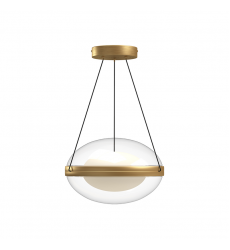 PD76312-BG/OP-UNV-Virgo 12-in Brushed Gold/Opal Glass LED Pendant