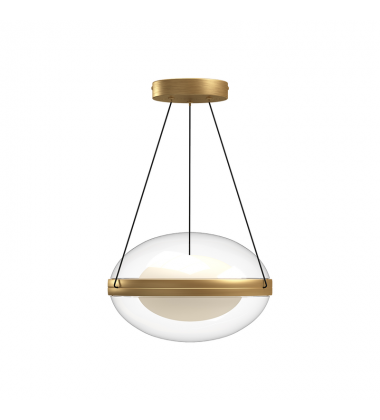 PD76312-BG/OP-UNV-Virgo 12-in Brushed Gold/Opal Glass LED Pendant