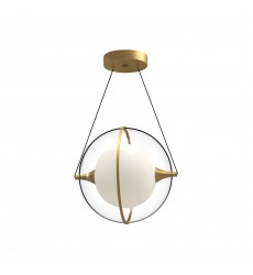  PD76712-BG-Aries 12-in Brushed Gold LED Pendant