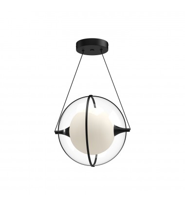 PD76712-BK-Aries 12-in Black LED Pendant