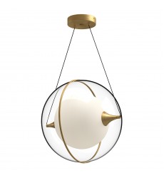  PD76716-BG-Aries 16-in Brushed Gold LED Pendant