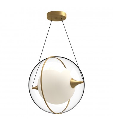  PD76716-BG-Aries 16-in Brushed Gold LED Pendant