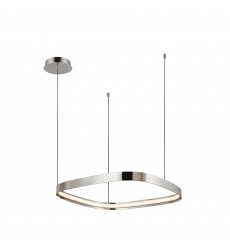  PD78019-PN-Yukon 19-in Polished Nickel LED Pendant