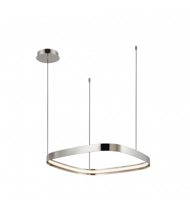  PD78019-PN-Yukon 19-in Polished Nickel LED Pendant