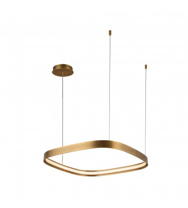  PD78019-VB-Yukon 19-in Vintage Brass LED Pendant