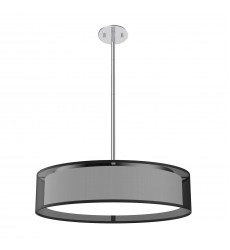  PD7920-BOR-5CCT-Dalton 20-in Black Organza LED Pendant