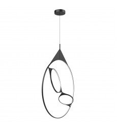  PD84336-BK-Serif 36-in Black LED Pendant
