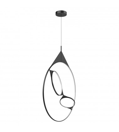 PD84336-BK-Serif 36-in Black LED Pendant  PD84336-BK-Serif 36-in Black LED Pendant