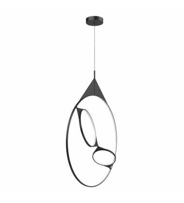 PD84336-BK-UNV-010-Serif 36-in Black LED Pendant
