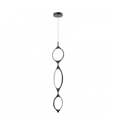 PD84353-BK-Serif 53-in Black LED Pendant  PD84353-BK-Serif 53-in Black LED Pendant