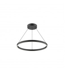  PD87124-BK-Cerchio 24-in Black LED Pendant