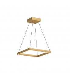  PD88118-BG-Piazza 18-in Brushed Gold LED Pendant