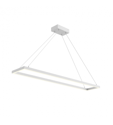 PD88548-WH-UNV-010-Piazza 48-in White LED Pendant PD88548-WH-UNV-010-Piazza 48-in White LED Pendant