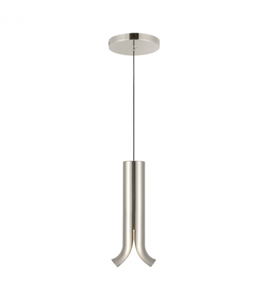 PD89709-PN-Husk 9-in Polished Nickel LED Pendant