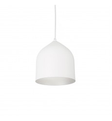  PD9108-WH/SV-Helena 8-in White/Silver LED Pendant