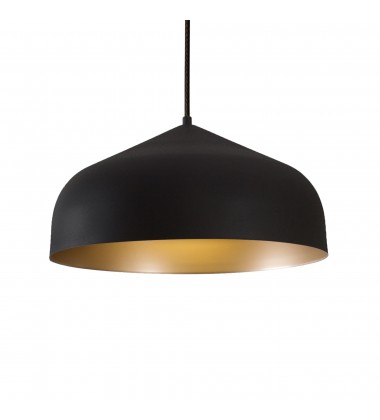  PD9117-BK/GD-Helena 17-in Black/Gold LED Pendant
