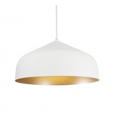  PD9117-WH/GD-Helena 17-in White/Gold LED Pendant