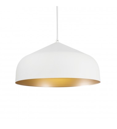  PD9117-WH/GD-Helena 17-in White/Gold LED Pendant