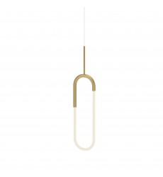 PD95108-BG-Huron 8-in Brushed Gold LED Pendant PD95108-BG-Huron 8-in Brushed Gold LED Pendant