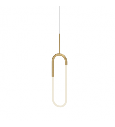 PD95108-BG-UNV-Huron 8-in Brushed Gold LED Pendant