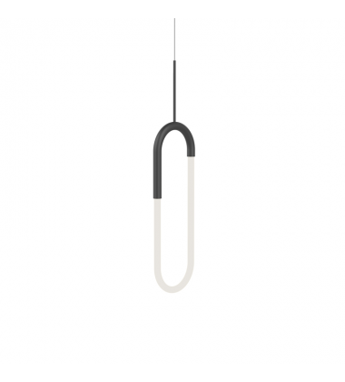 PD95108-BK-UNV-Huron 8-in Black LED Pendant