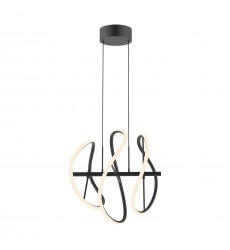  PD96416-BK-Collide 16-in Black LED Pendant