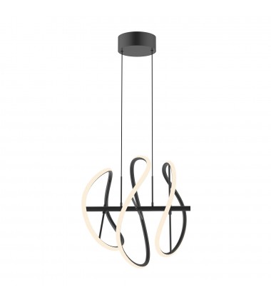  PD96416-BK-Collide 16-in Black LED Pendant