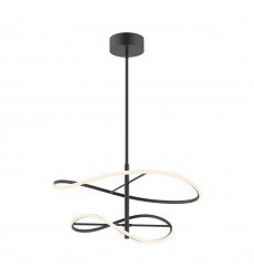  PD96424-BK-Collide 24-in Black LED Pendant
