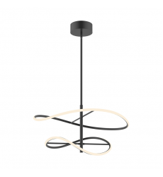 PD96424-BK-UNV-Collide 24-in Black LED Pendant