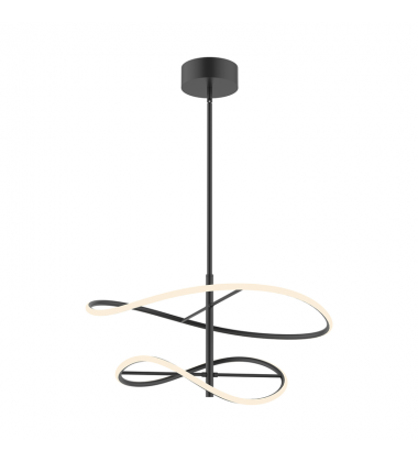 PD96424-BK-UNV-Collide 24-in Black LED Pendant