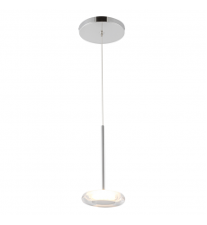 PD97204-CH/CL-Stephord 4-in Chrome/Clear Glass LED Pendant