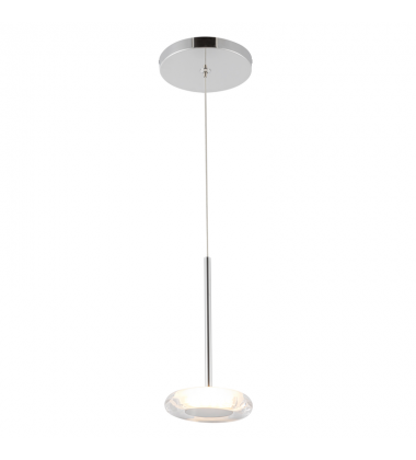 PD97204-CH/CL-Stephord 4-in Chrome/Clear Glass LED Pendant