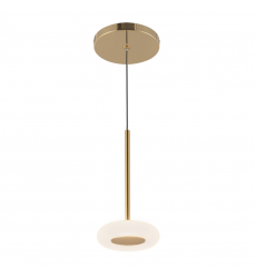 PD97204-MRB/FR-Stephord 4-in Metallic Brass/Frosted Glass LED Pendant PD97204-MRB/FR-Stephord 4-in Metallic Brass/Frosted Glass LED Pendant