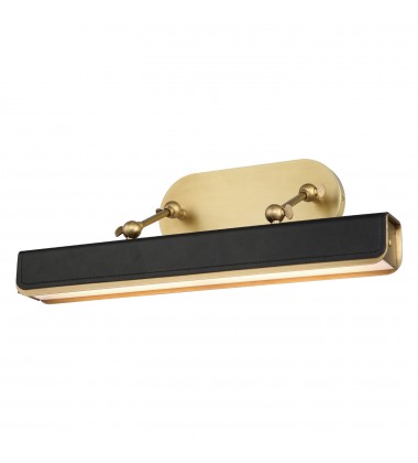 PL307919VBTL-Valise Picture 20-in Vintage Brass/Tuxedo Leather LED Wall/Picture Light PL307919VBTL-Valise Picture 20-in Vintage Brass/Tuxedo Leather LED Wall/Picture Light