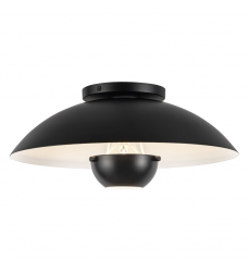 SF11914-BK-Umbra 14-in Black Semi-Flush Mount