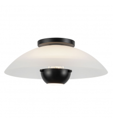 SF11914-OP/BK-Umbra 14-in Black Semi-Flush Mount