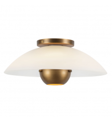 SF11914-OP/VB-Umbra 14-in Brass Semi-Flush Mount