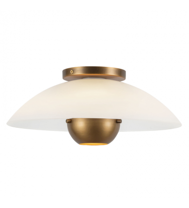 SF11914-OP/VB-Umbra 14-in Brass Semi-Flush Mount SF11914-OP/VB-Umbra 14-in Brass Semi-Flush Mount