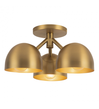 SF13312-BG-Fosso 13-in Gold Semi-Flush Mount