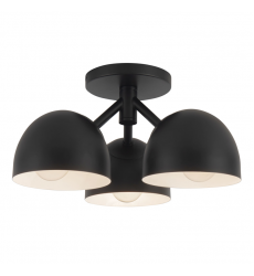 SF13312-BK-Fosso 13-in Black Semi-Flush Mount