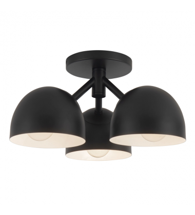 SF13312-BK-Fosso 13-in Black Semi-Flush Mount SF13312-BK-Fosso 13-in Black Semi-Flush Mount
