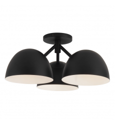 SF13317-BK-Fosso 17-in Black Semi-Flush Mount
