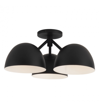 SF13317-BK-Fosso 17-in Black Semi-Flush Mount SF13317-BK-Fosso 17-in Black Semi-Flush Mount